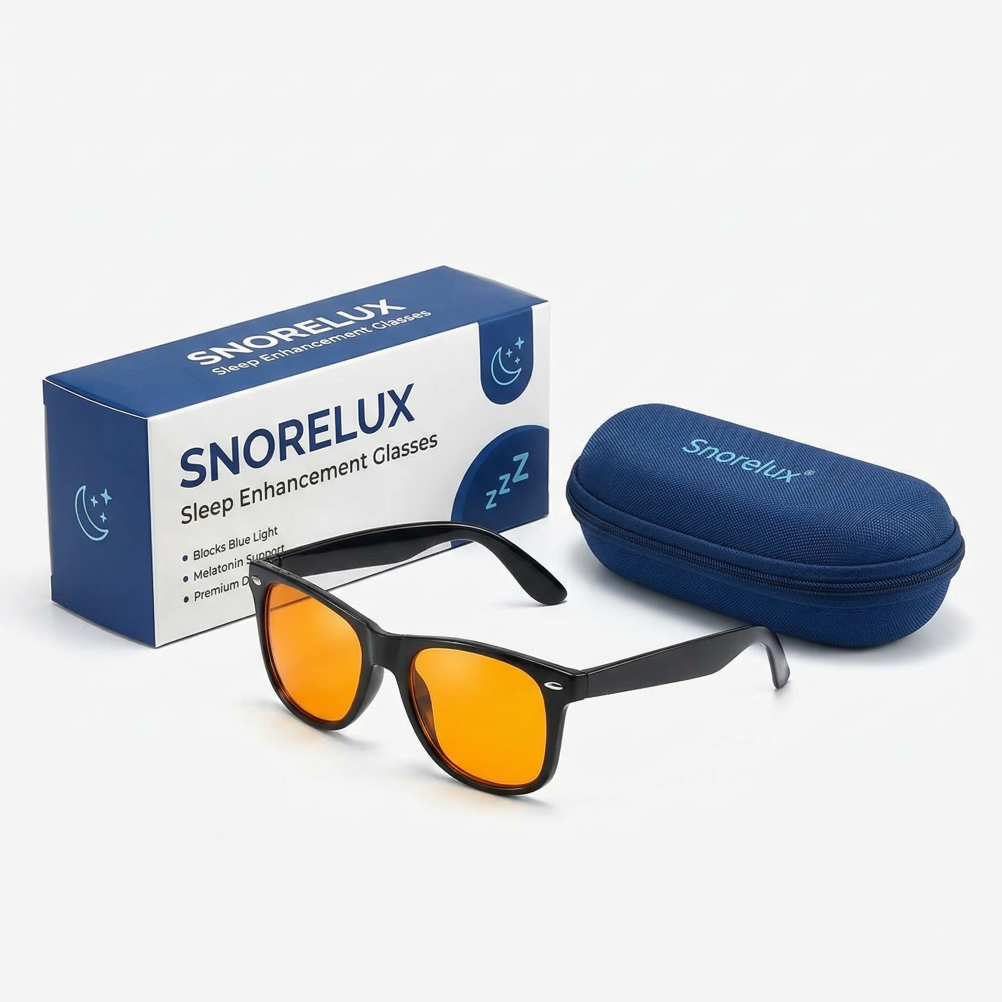 Blauw licht blokkerende slaap- en rijbril